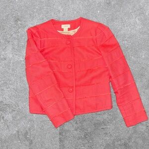 J. Crew Women's Pink / coral Jacket 3 buttons
